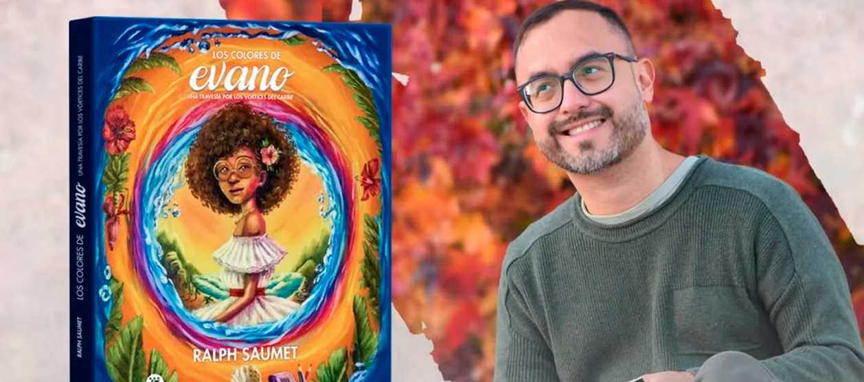 Ralph Saumet y su primer libro 'Los colores de evano'. 