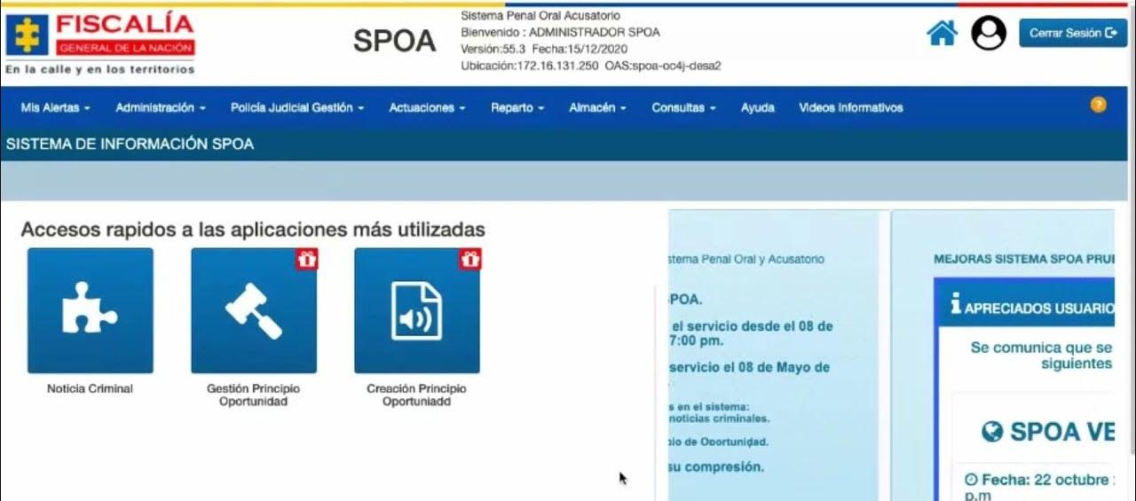 Imagen de referencia del SPOA.