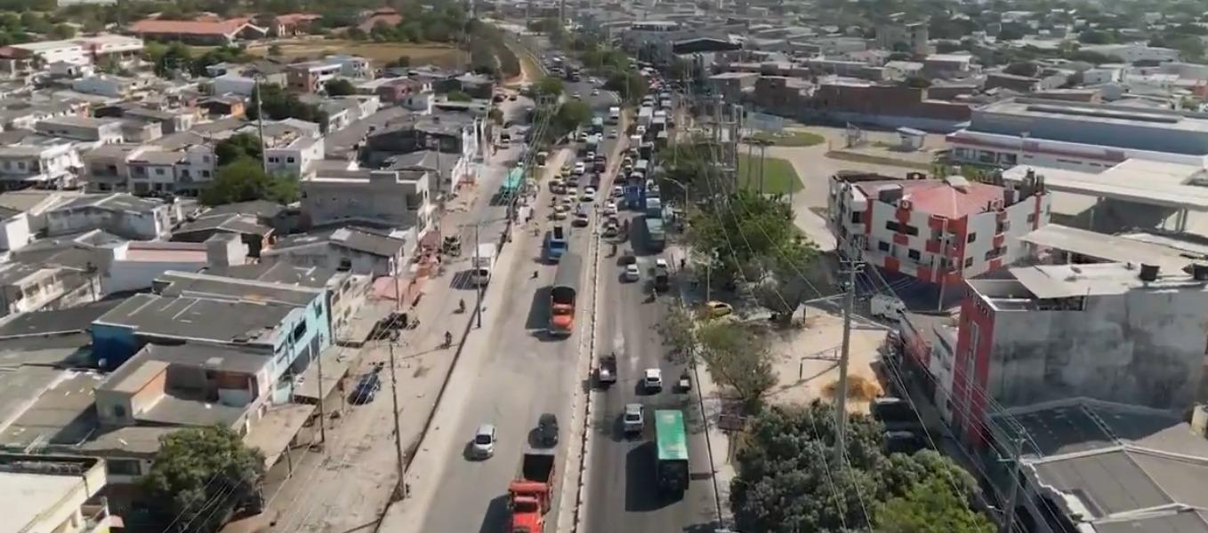 El tramo en la Circunvalar.