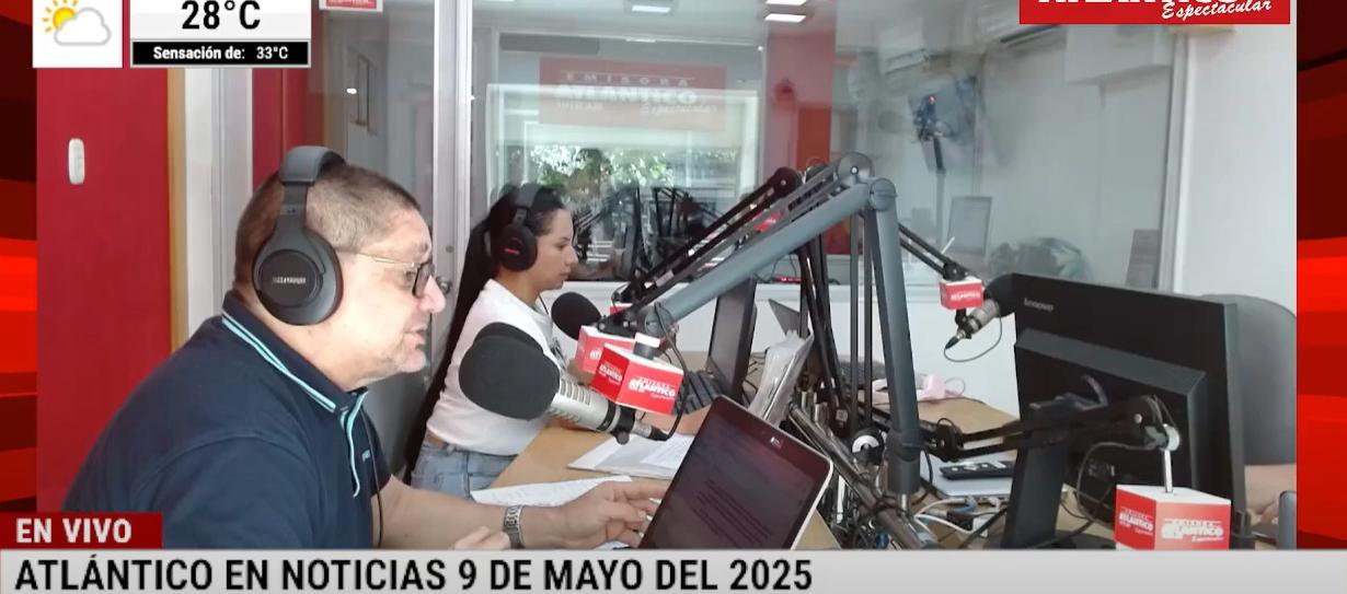 Transmisión de Atlántico en Noticias.