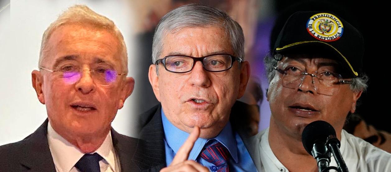 Álvaro Uribe Vélez, César Gaviria y Gustavo Petro.
