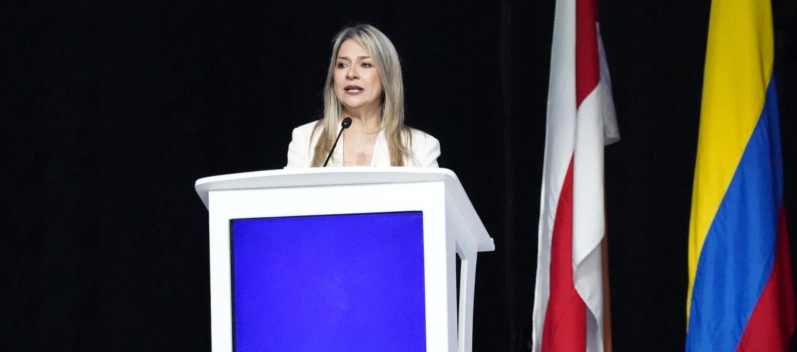 Vicky Dávila, precandidata presidencial.