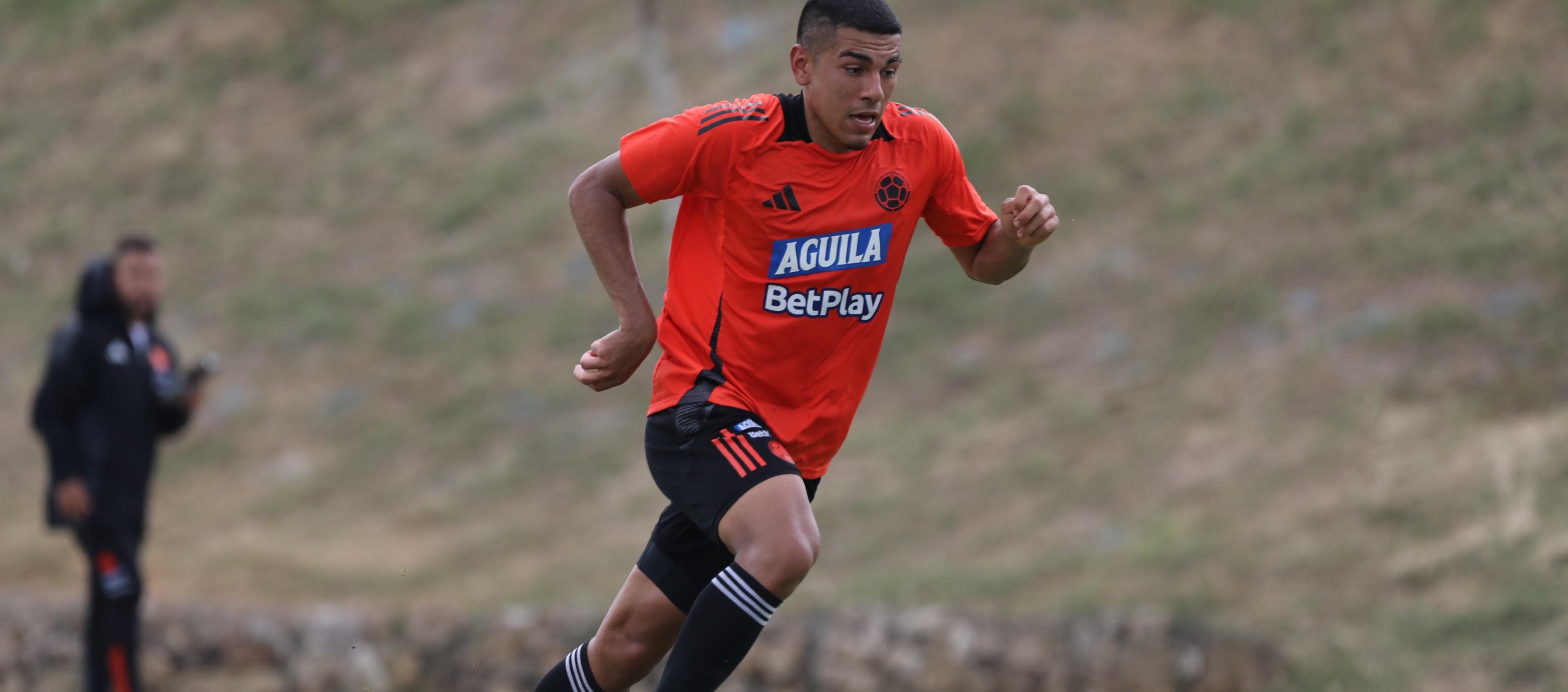 Emilio Aristizábal, delantero de la Selección Colombia sub-20.