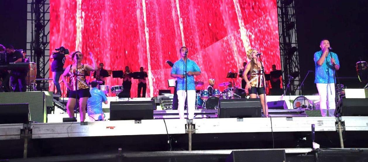 La big band de Pacho Galán en una presentación del Festival de Orquestas.