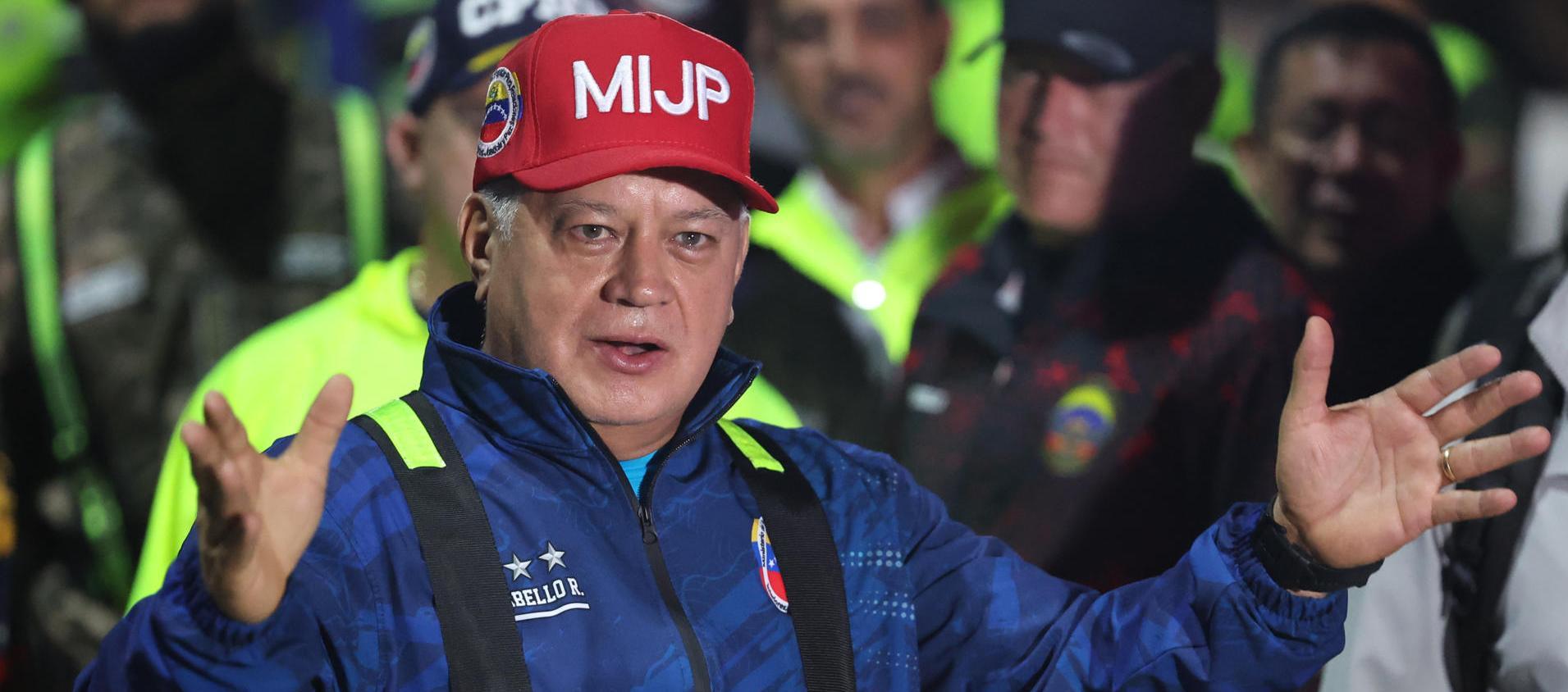 Diosdado Cabello, Ministro de Interior y Justicia de Venezuela.