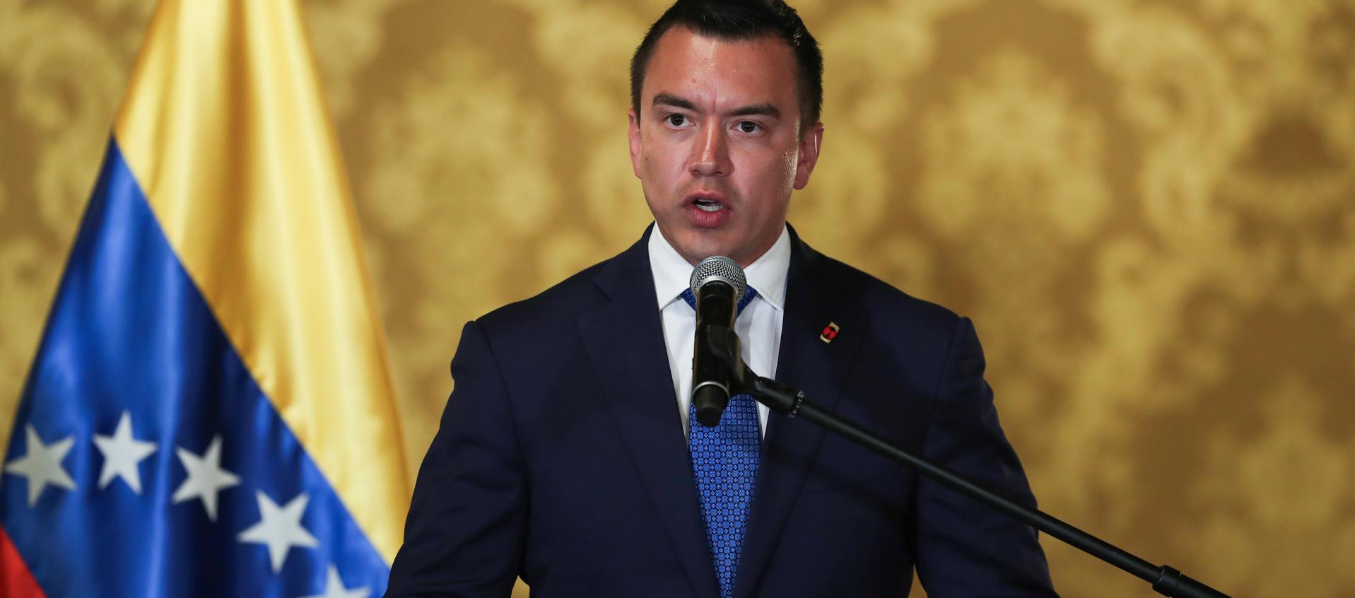 Presidente de Ecuador, Daniel Noboa. 