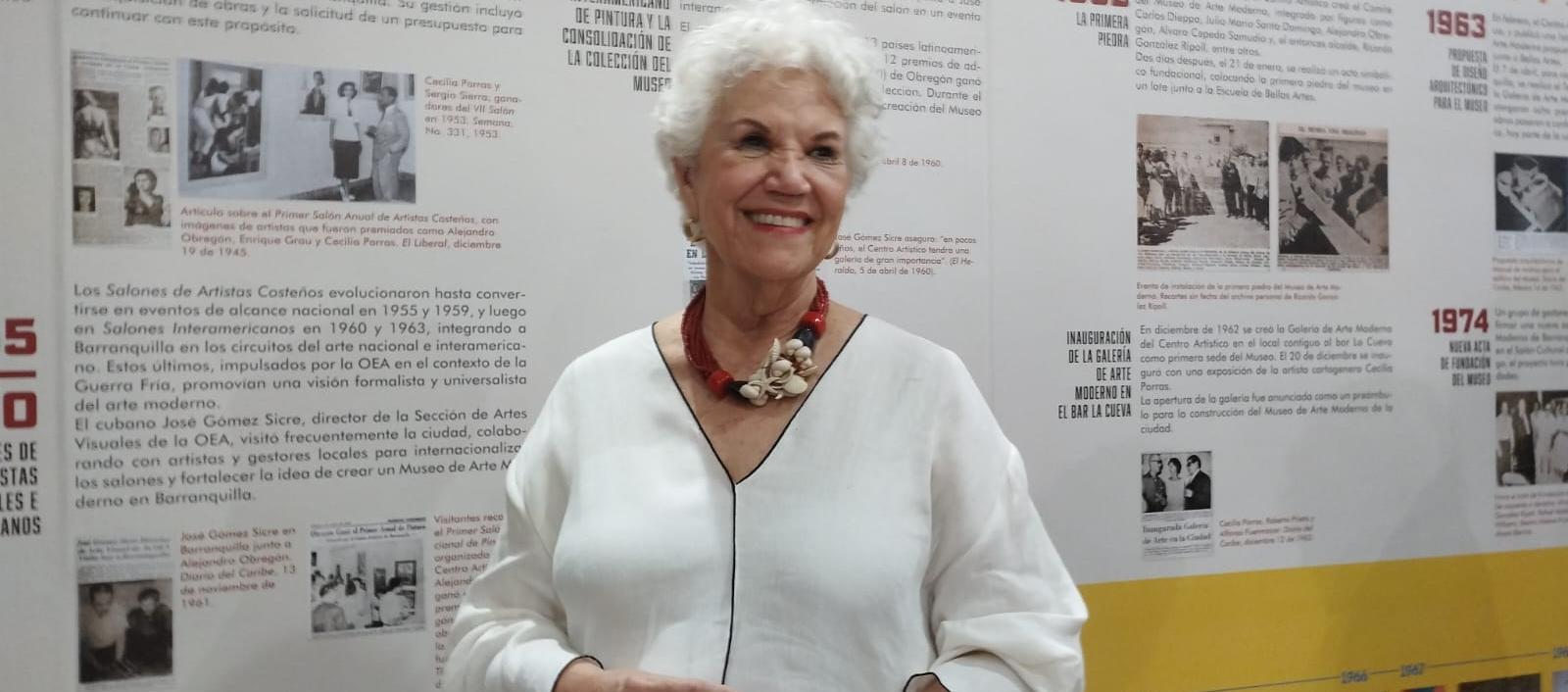 María Eugenia Castro, presidenta de la junta directiva del Museo de Arte Moderno.