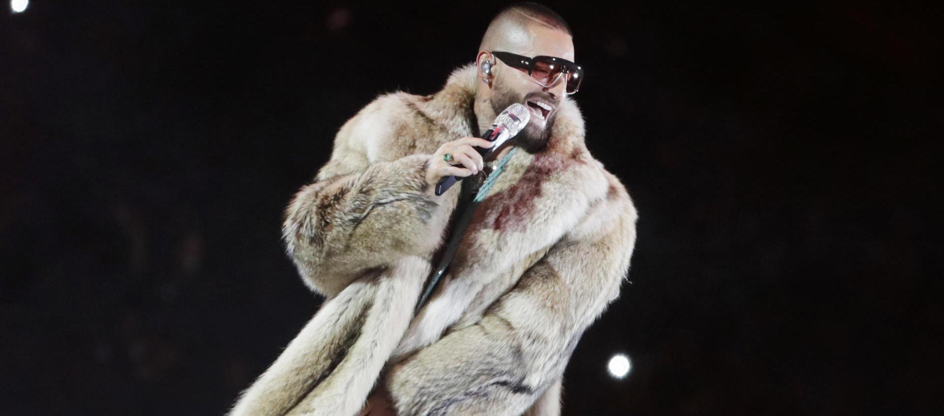  Maluma se presentó en el estadio El Campín este sábado. 