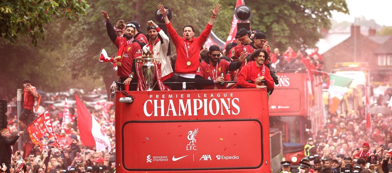 El incidente ocurrió en Water Street durante la celebración del título de la Premier League. 