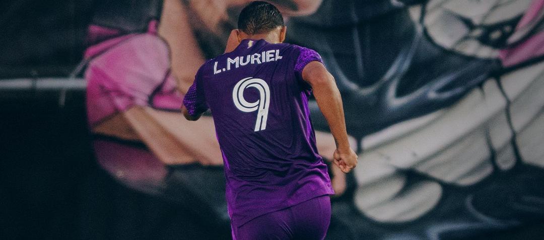 Luis Muriel celebra su gol ante el Inter Miami, su sexto en la temporada. 