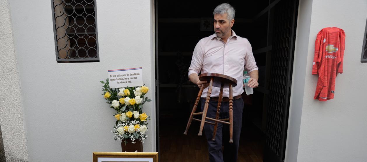 Francisco Pecci participó este sábado en un homenaje póstumo por el tercer aniversario del asesinato de su hermano. 