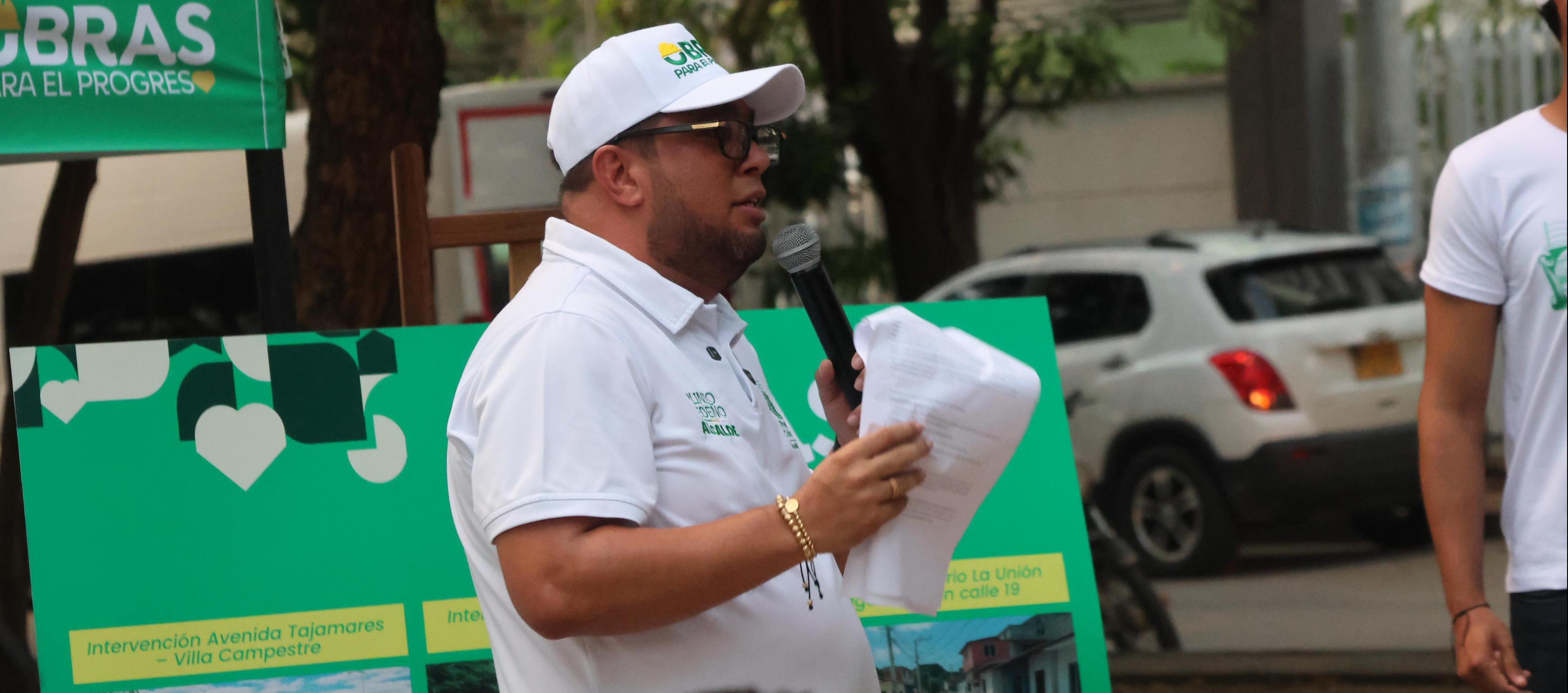 Plinio Cedeño, alcalde de Puerto Colombia.