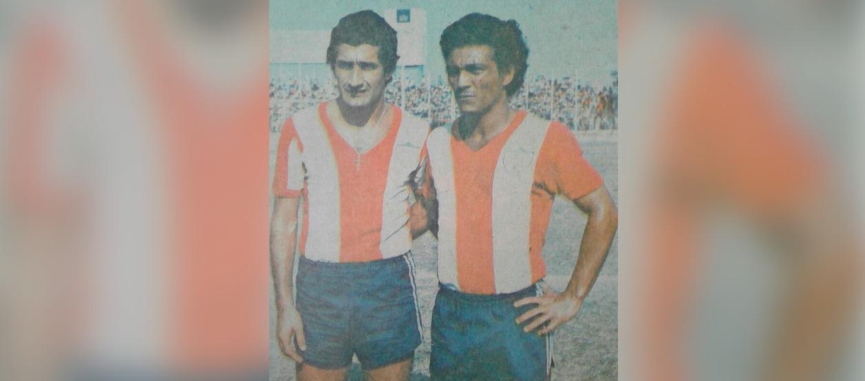 Juan Ramón Verón y Alfredo Arango, campeones con Junior en 1977.