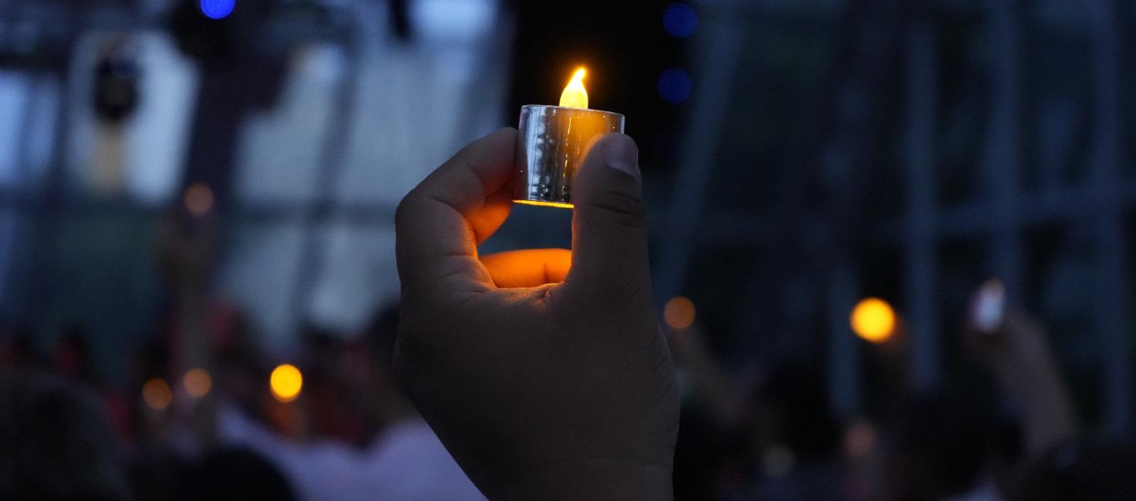Jornada 'Una luz por la vida', en la Plaza de la Paz