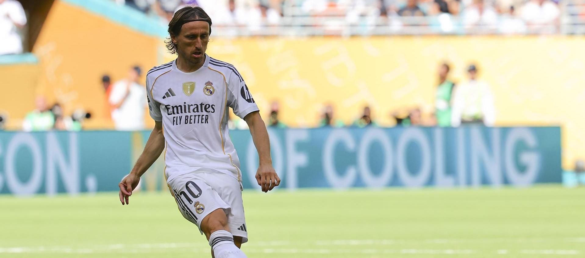 Luka Modric jugando el Mundial de Clubes con Real Madrid.