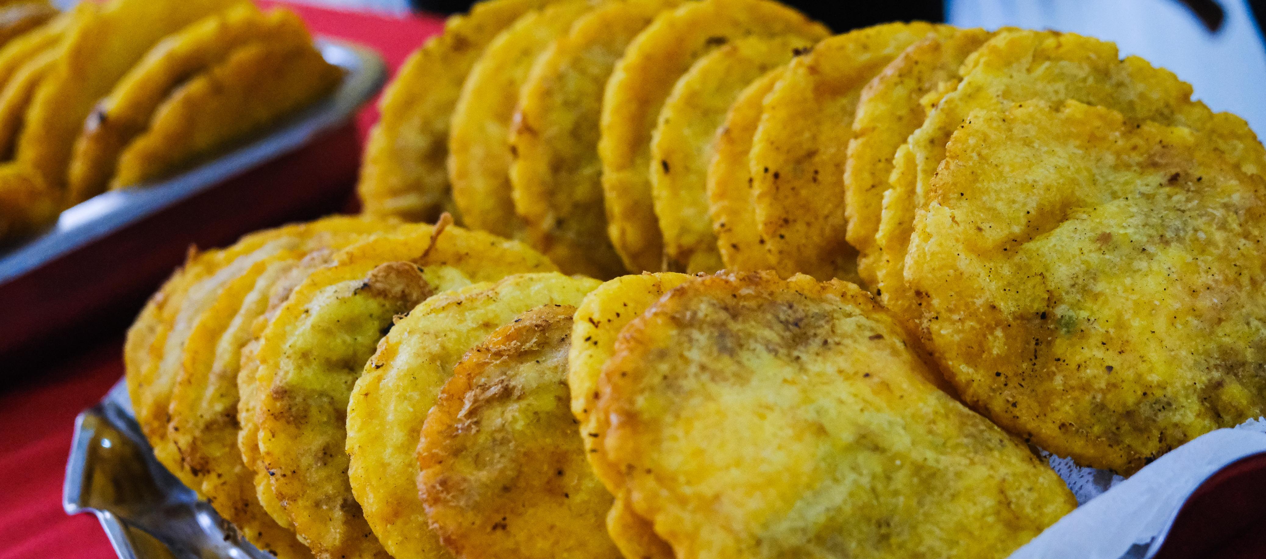 La arepa de huevo, producto característico del Caribe. 