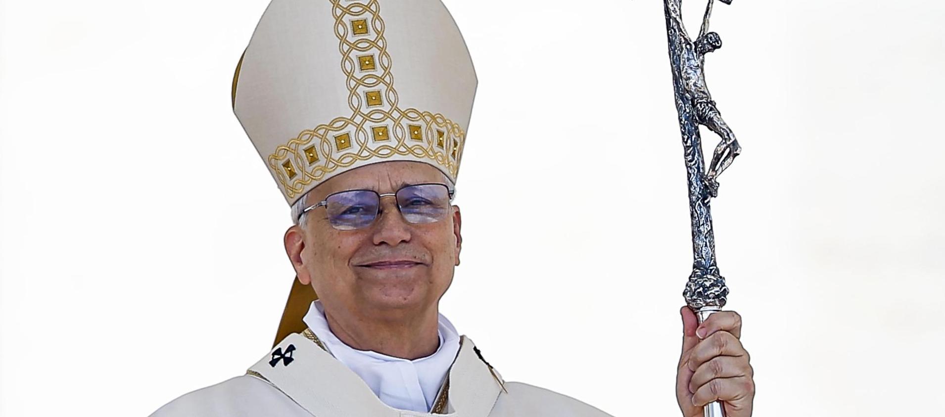 León XIV durante la misa dedicada a las familias, niños y ancianos. 