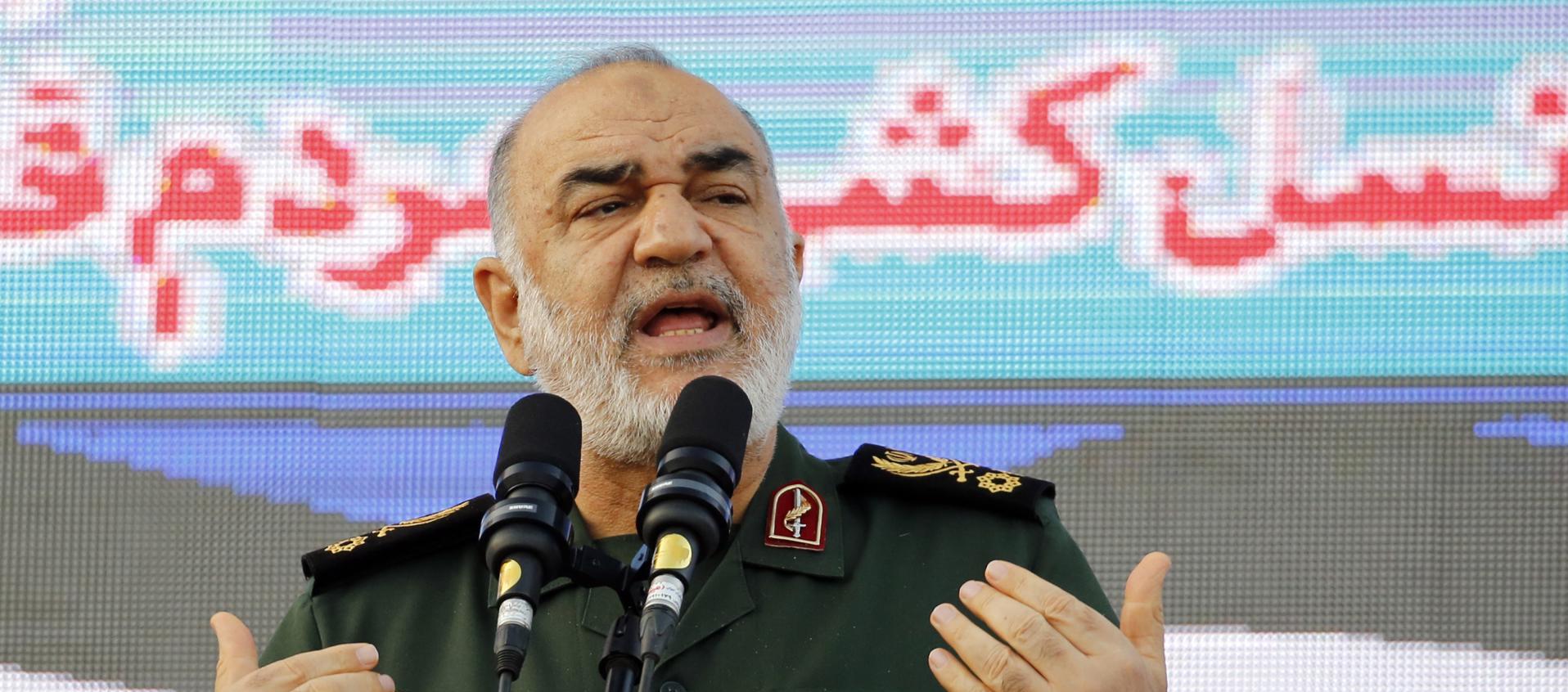 El comandante en jefe de la Guardia Revolucionaria Islámica (IRGC) de Irán, el general Hossein Salami.