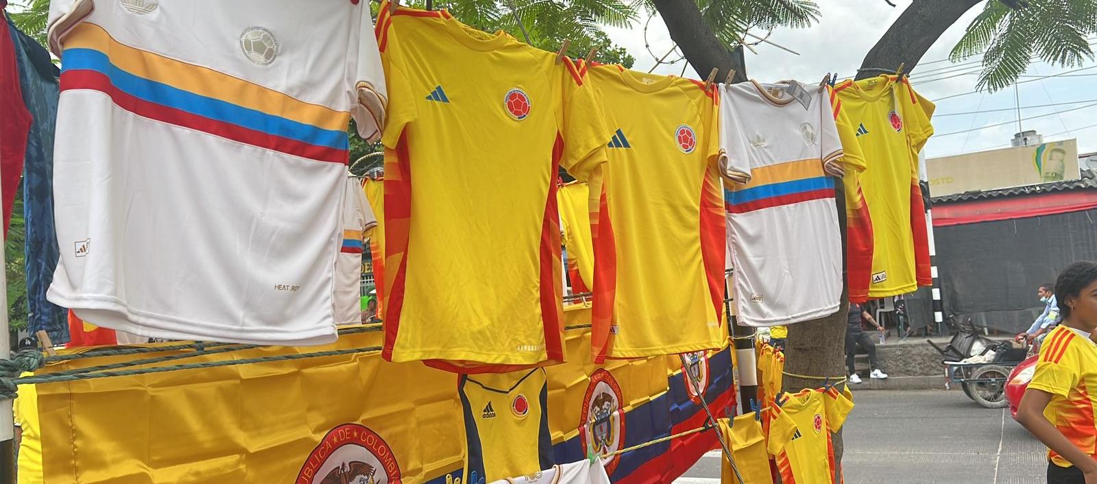 Venta de camisetas. 