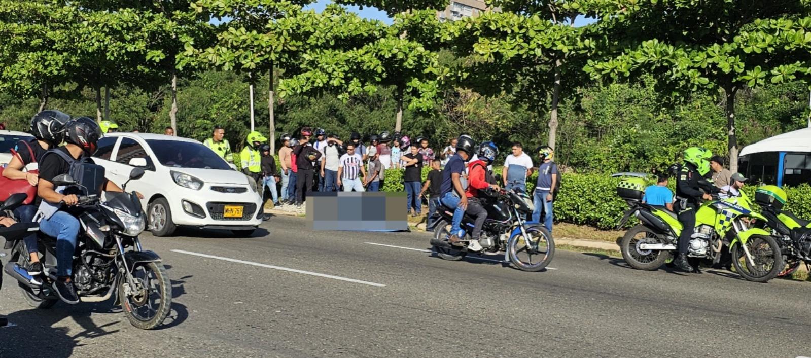 Accidente en La Circunvalar. 