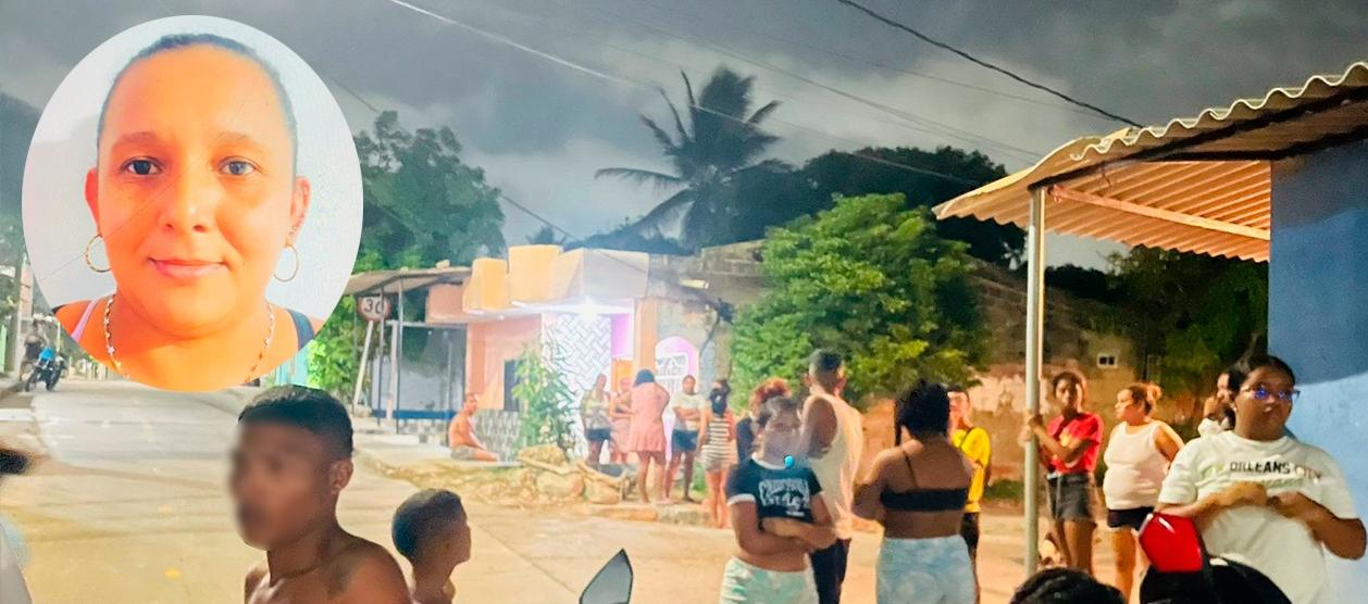 Ana Milena Barón Martínez y el lugar de los hechos.