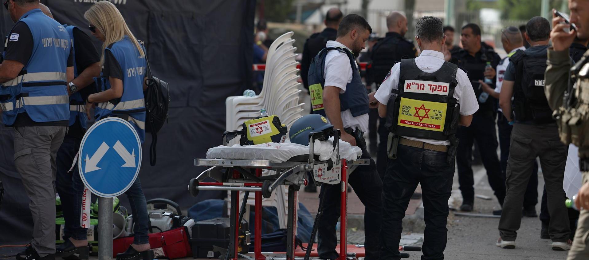 Imágenes del ataque en una zona residencial de Be'er Sheva, en el sur de Israel