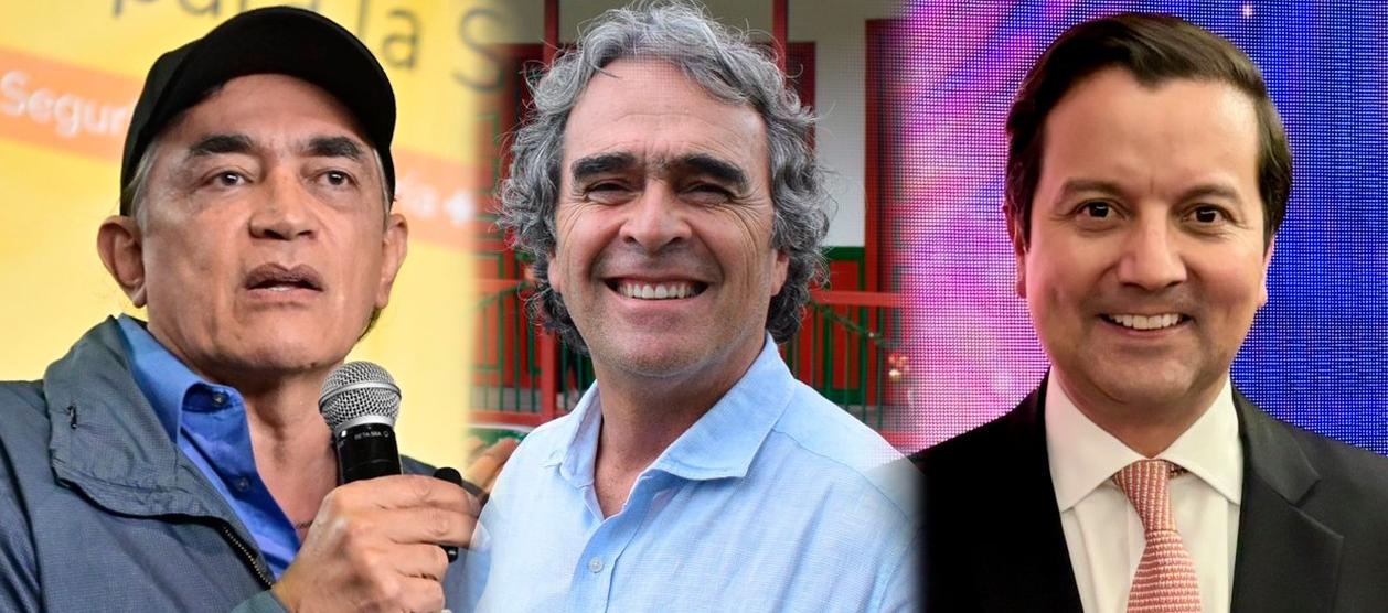 Gustavo Bolívar, Sergio Fajardo y David Luna.