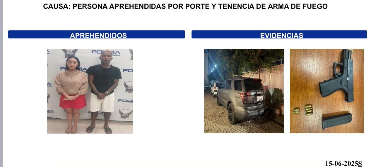 La imagen de la Policía reportando la captura de Miller Bolaños.
