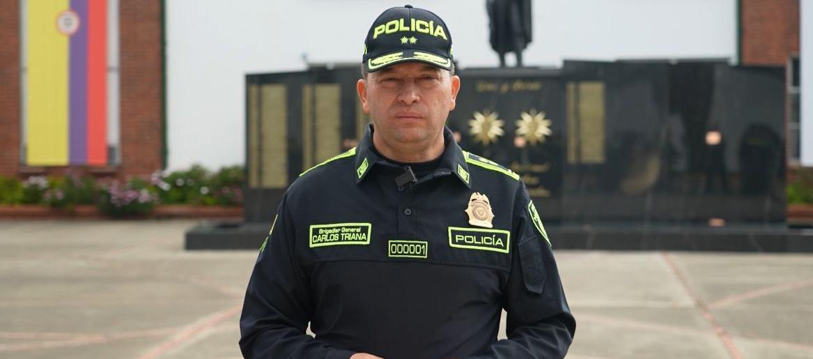 General Carlos Triana Beltrán, Director de la Policía Nacional. 