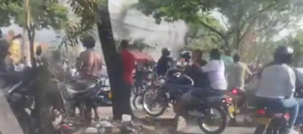 Explosión en el barrio Meléndez, en Cali.