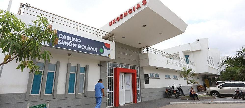 Camino Simón Bolívar, a donde fue llevado el presunto delincuente herido. 