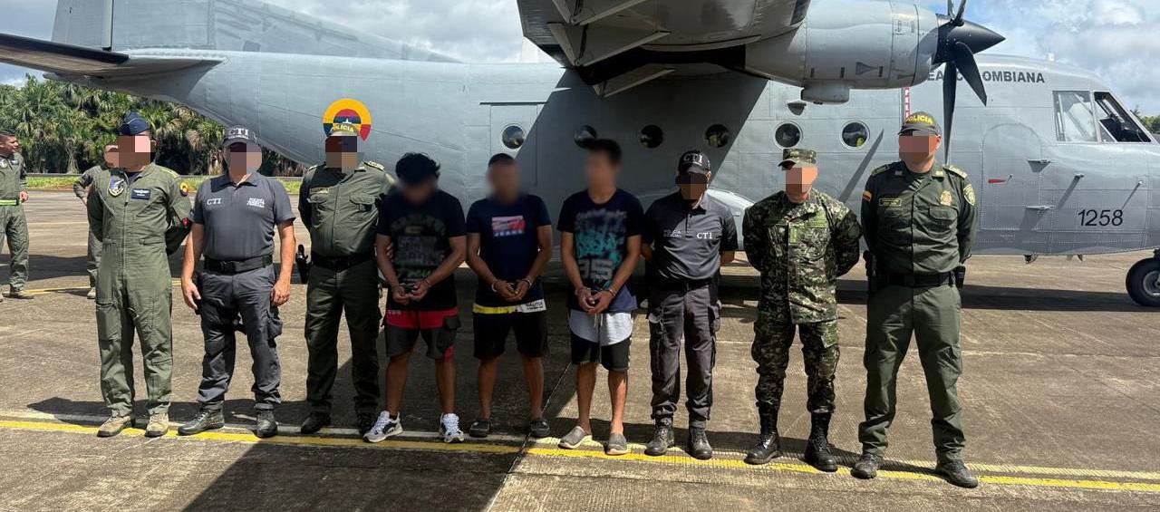 Capturados por las autoridades. 