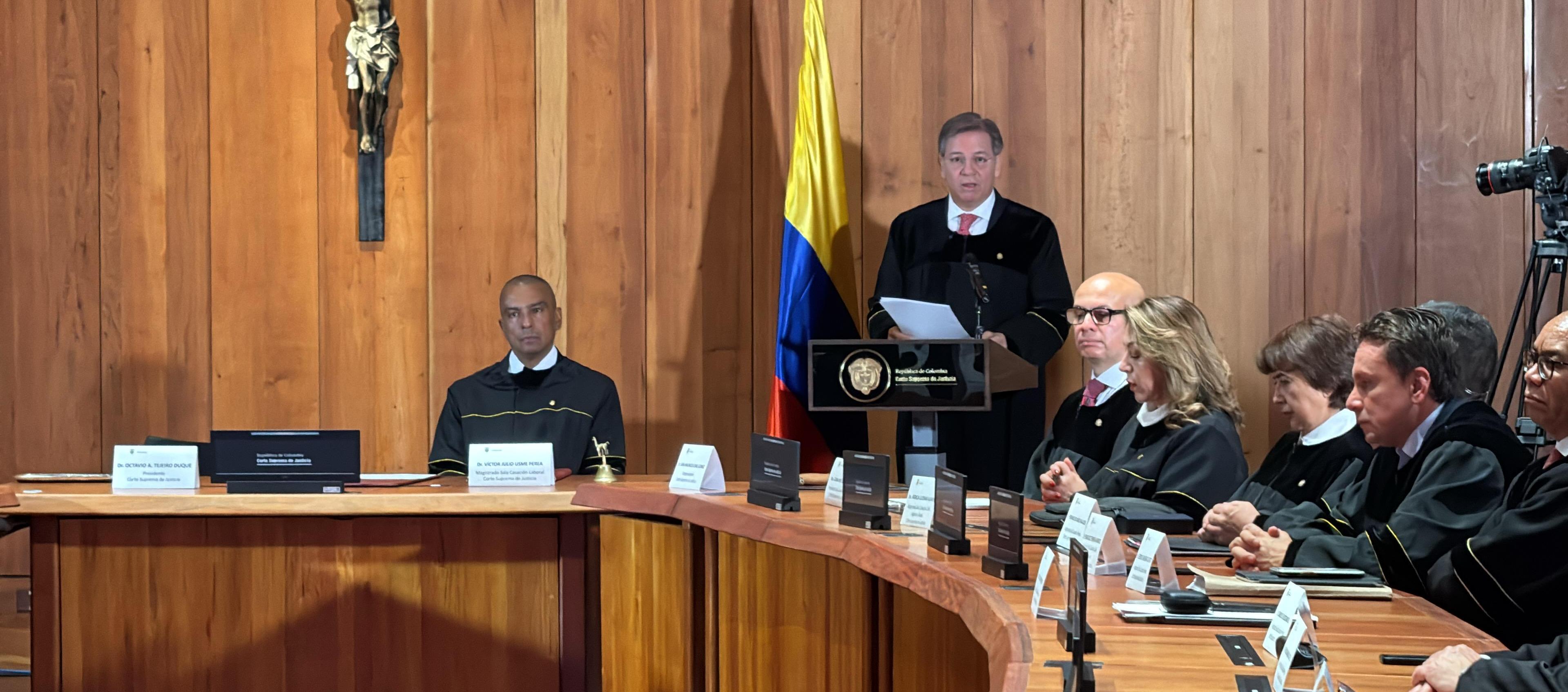 El presidente de la Corte Suprema, Octavio Tejeiro.