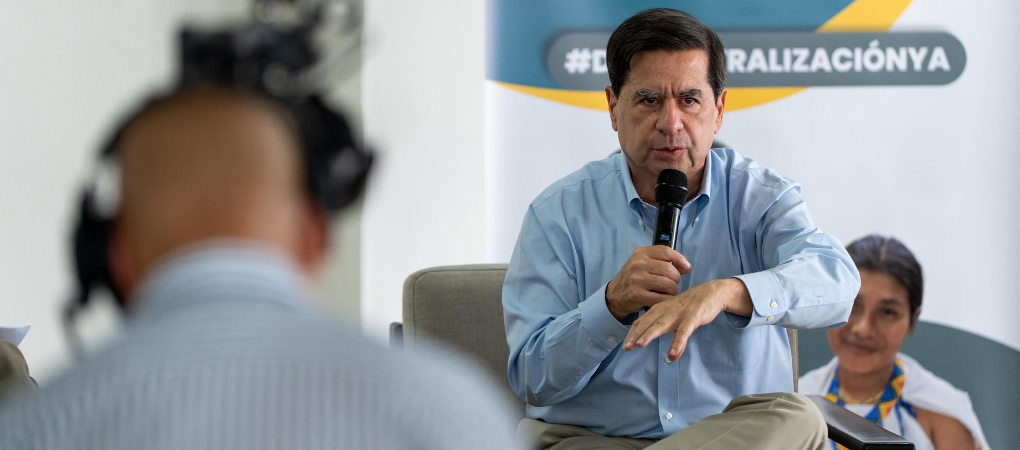 El exministro del Interior, Juan Fernando Cristo.