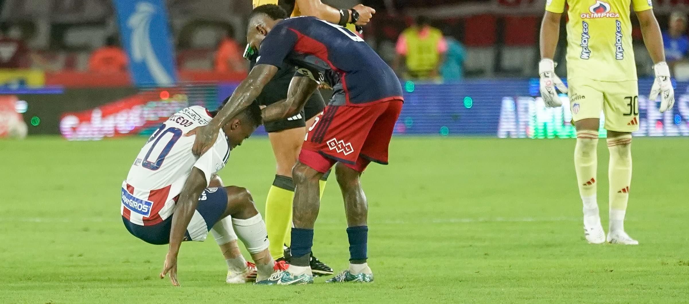 Lesión de Déiber Caicedo.