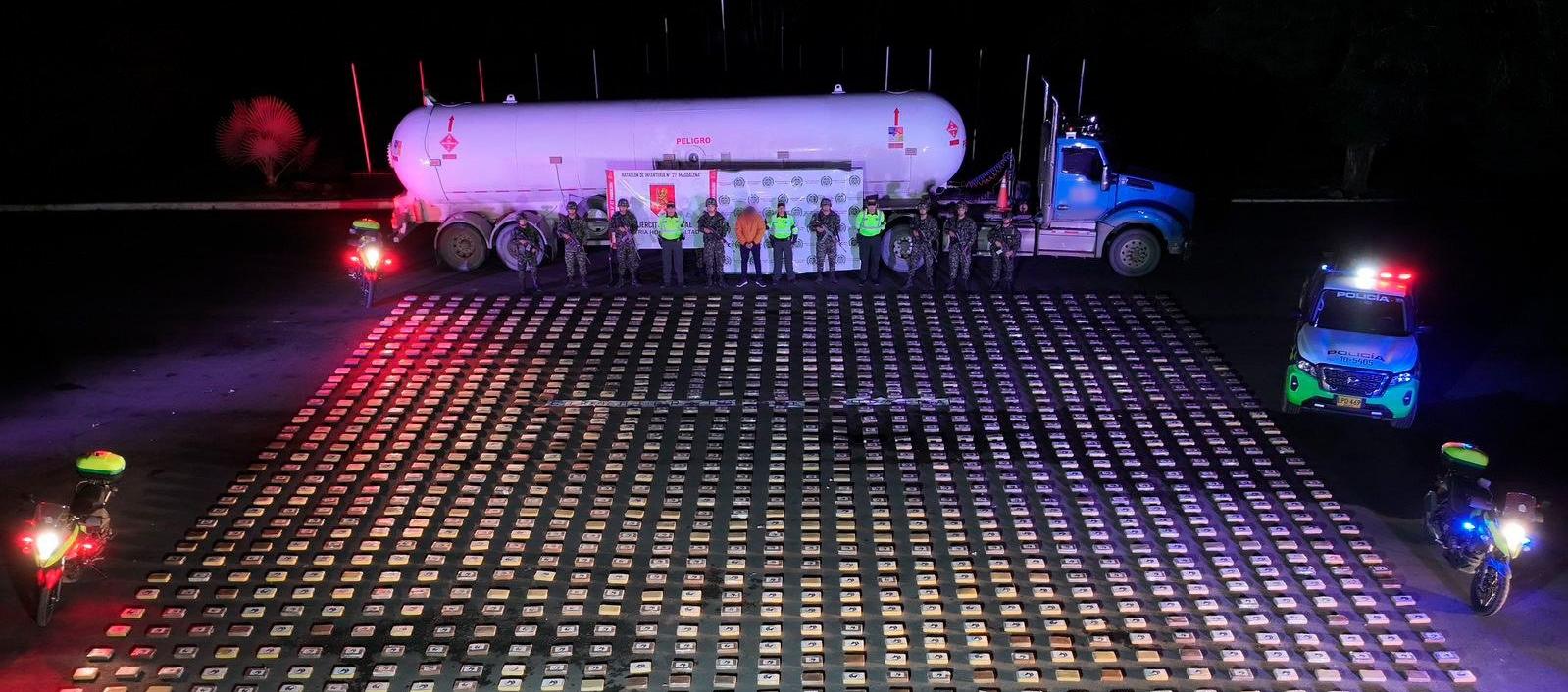 Droga incautada a los 'Comandos de Frontera'. 