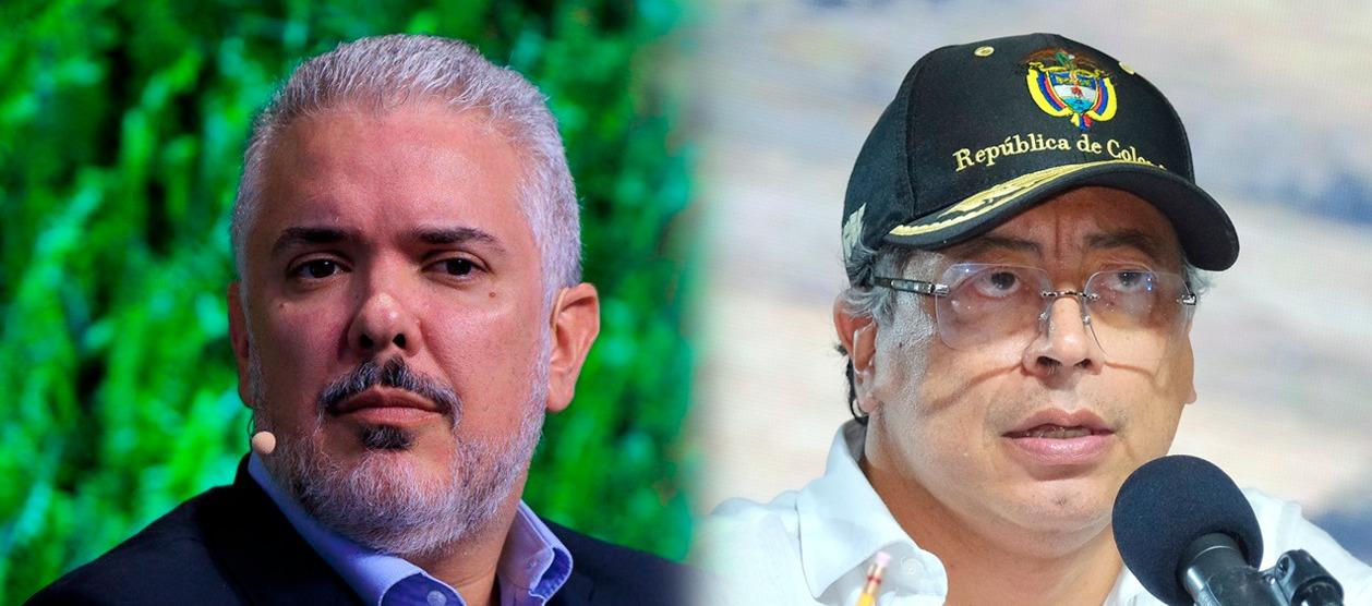 Iván Duque y Gustavo Petro.