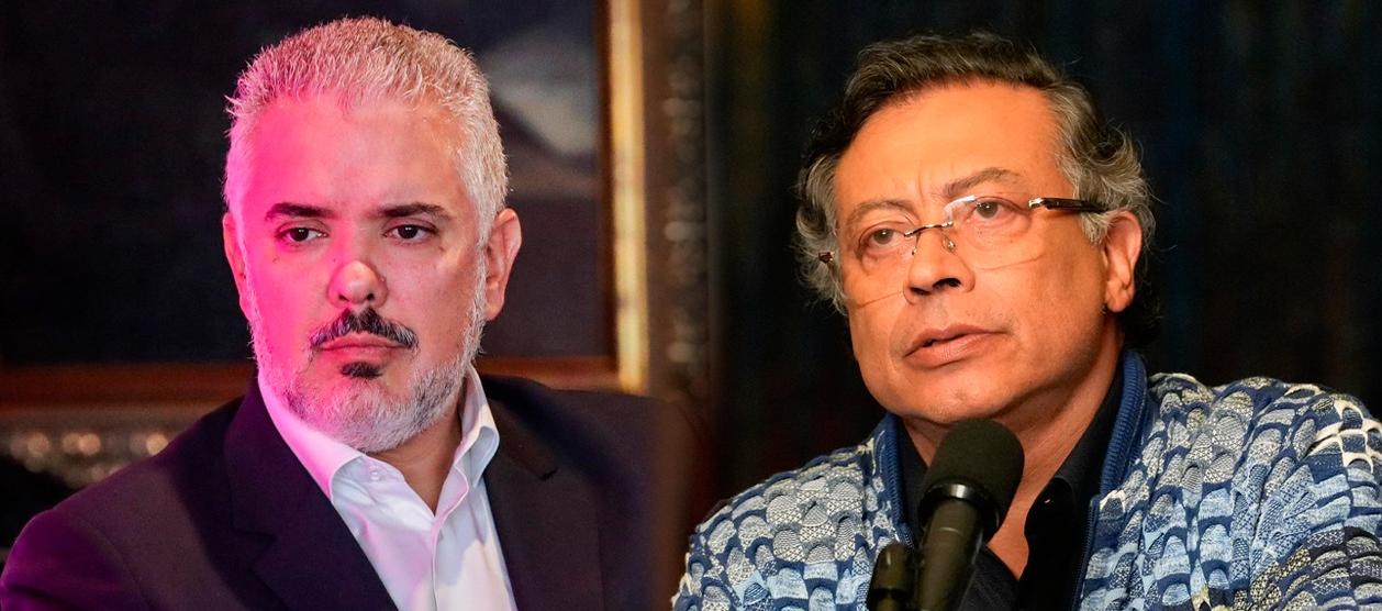 Iván Duque y Gustavo Petro.