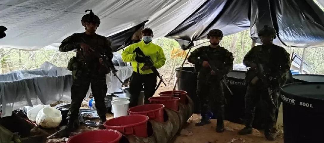 Ejército incautó cocaína del ELN.