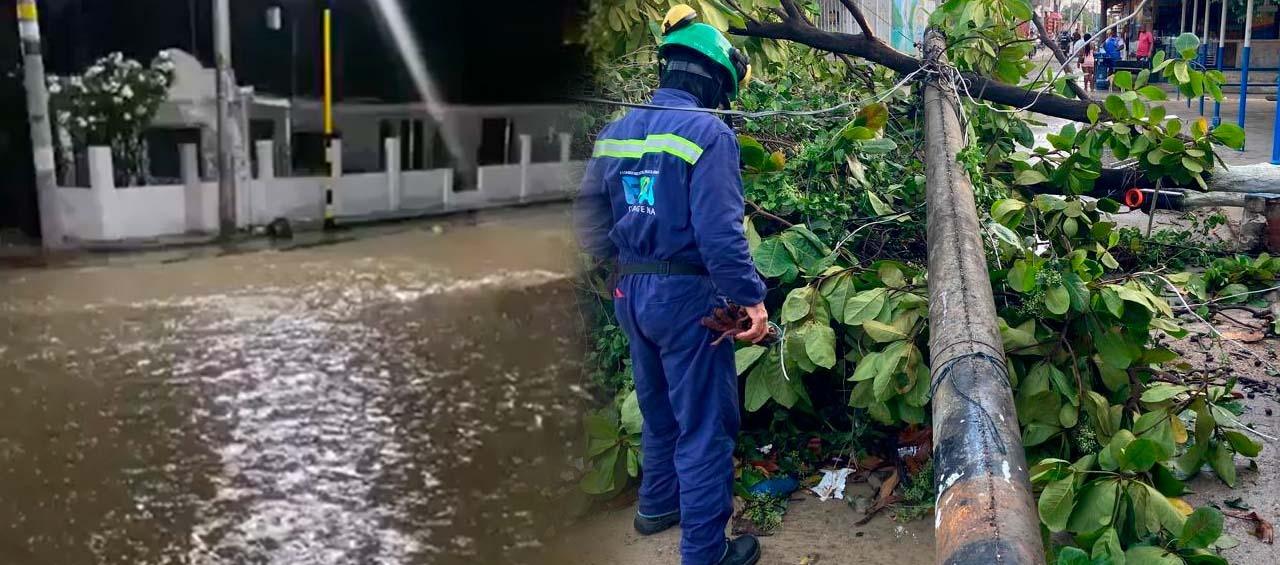 Emergencias en Cartagena por tormenta.