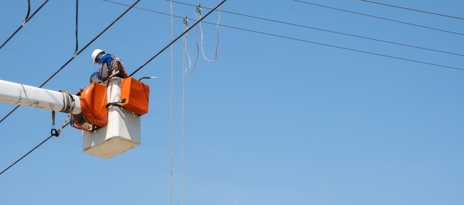 Trabajos en el sector eléctrico. 
