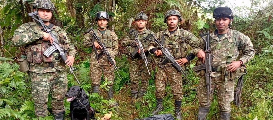 Parte los explosivos hallados.