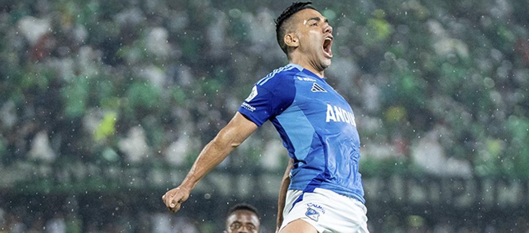 La celebración de Falcao García.