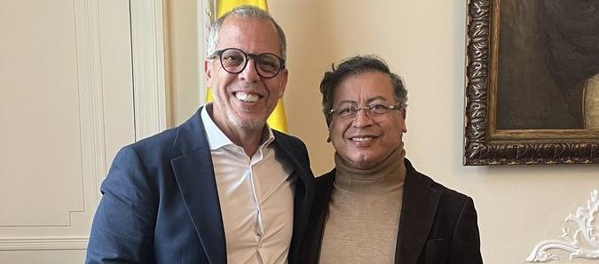 Alfredo Saade y Gustavo Petro.