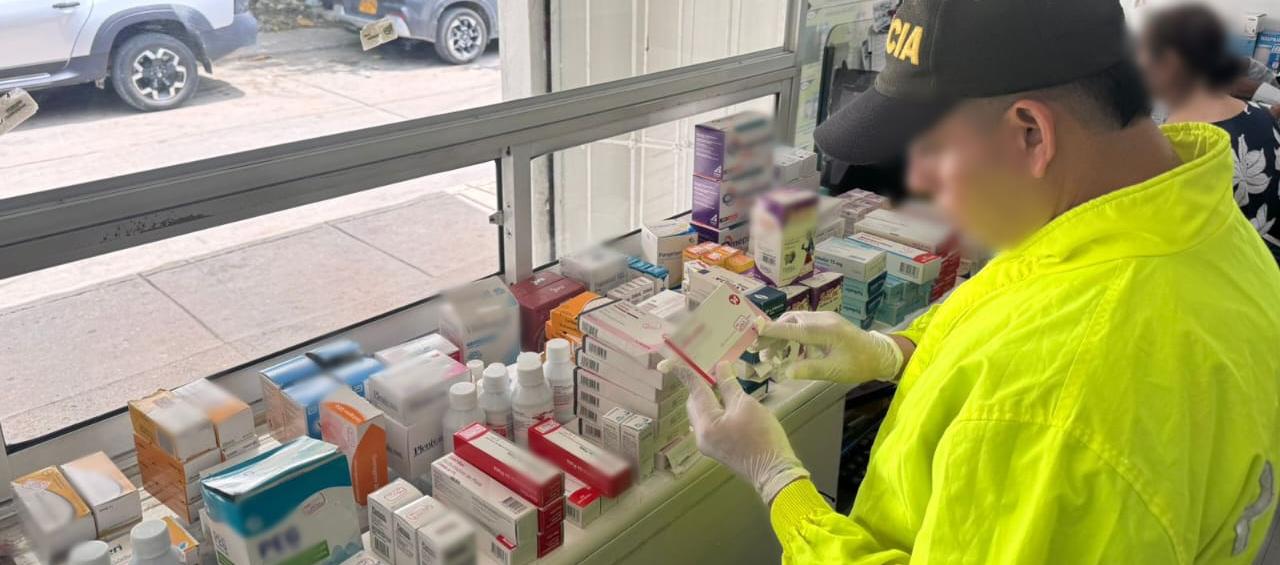 Medicamentos incautados. 