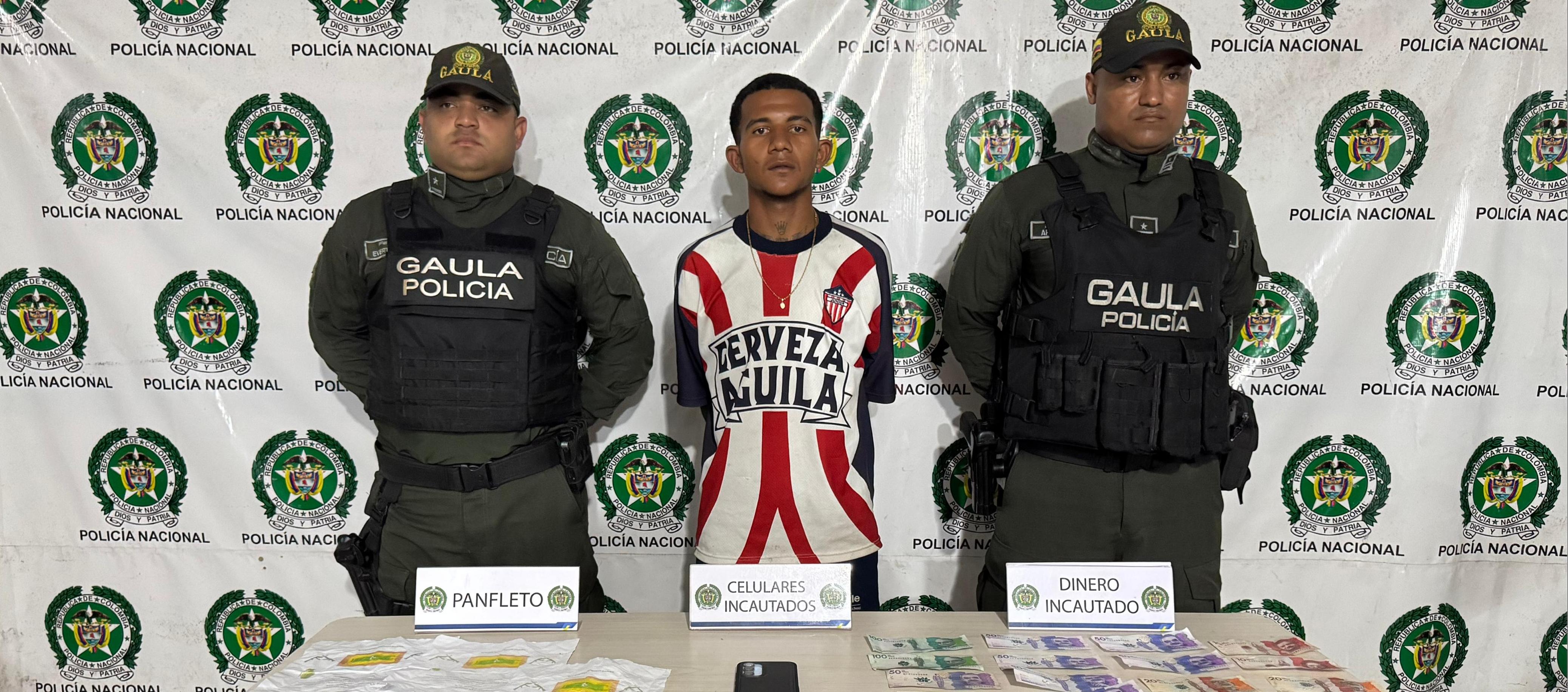 Johanys Daniel Arrieta Salinas, el capturado.