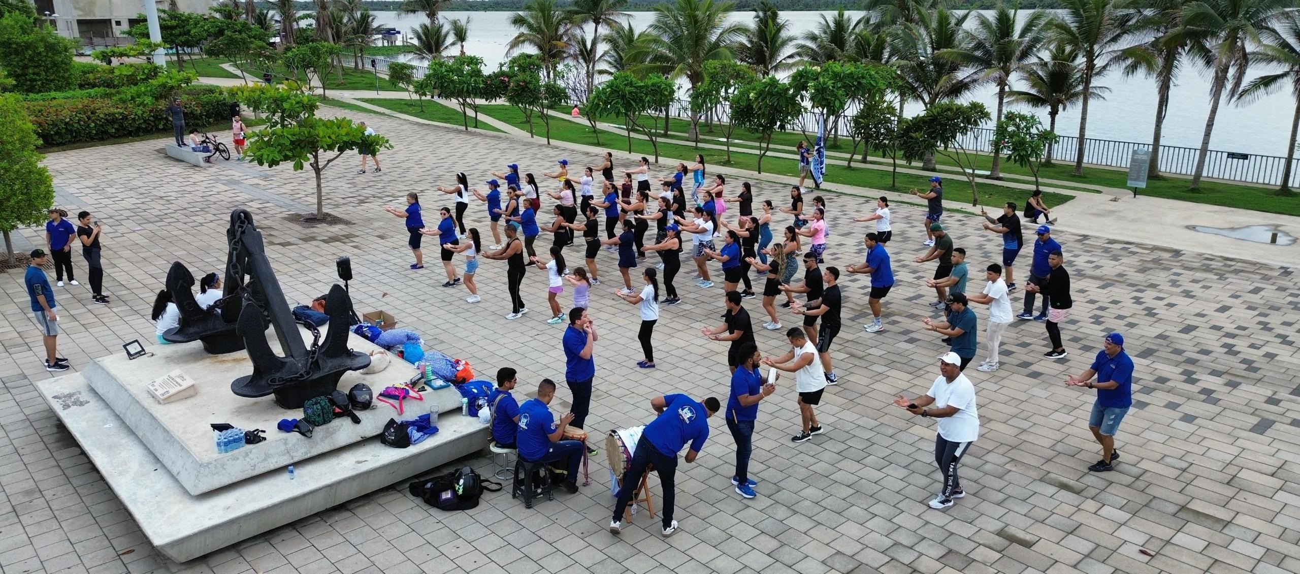 Integrantes de la Fundación folclórica cumbiamba ‘La Guapachosa’.
