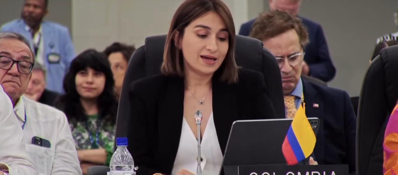 Laura Sarabia, canciller de Colombia. 