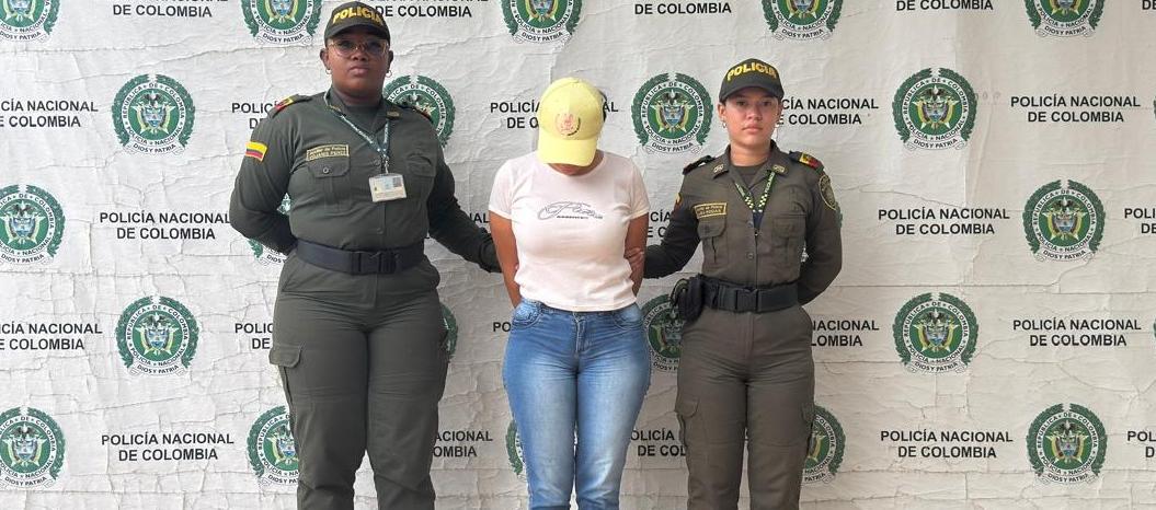 Lina María López, mujer capturada. 