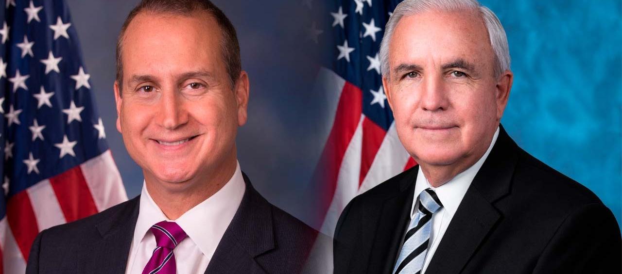Mario Díaz-Balart y Carlos Giménez, senadores del partido Republicano.